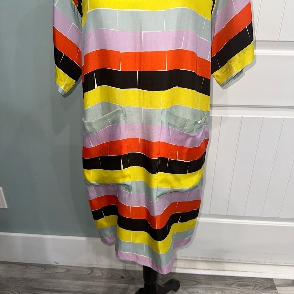 Anthropologie Dusen Dusen Multicolored Striped Tunic dress size XS - Picture 8 of 13